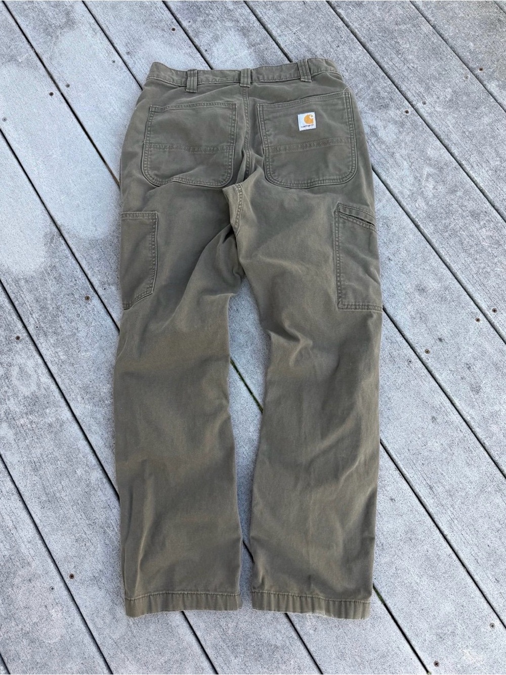 Carhartt Olive Green Relaxed Fit Pants